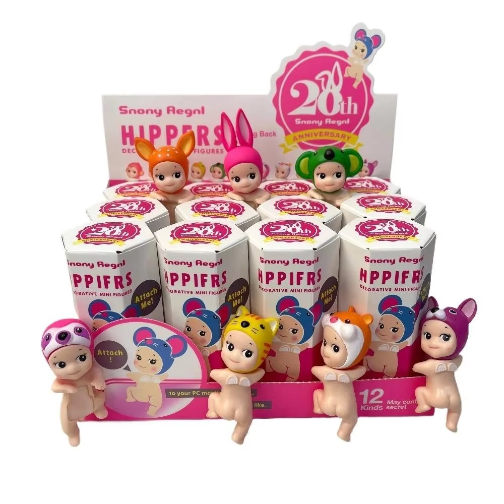 Sonny Angel Hippers Looking Back Series Blind Box 12 Pieces With Vendor Display