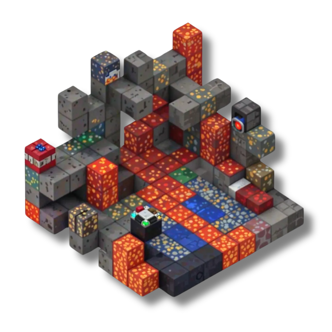 Minecraft Magnetic Building Blocks - Magma River Set 143 Pcs